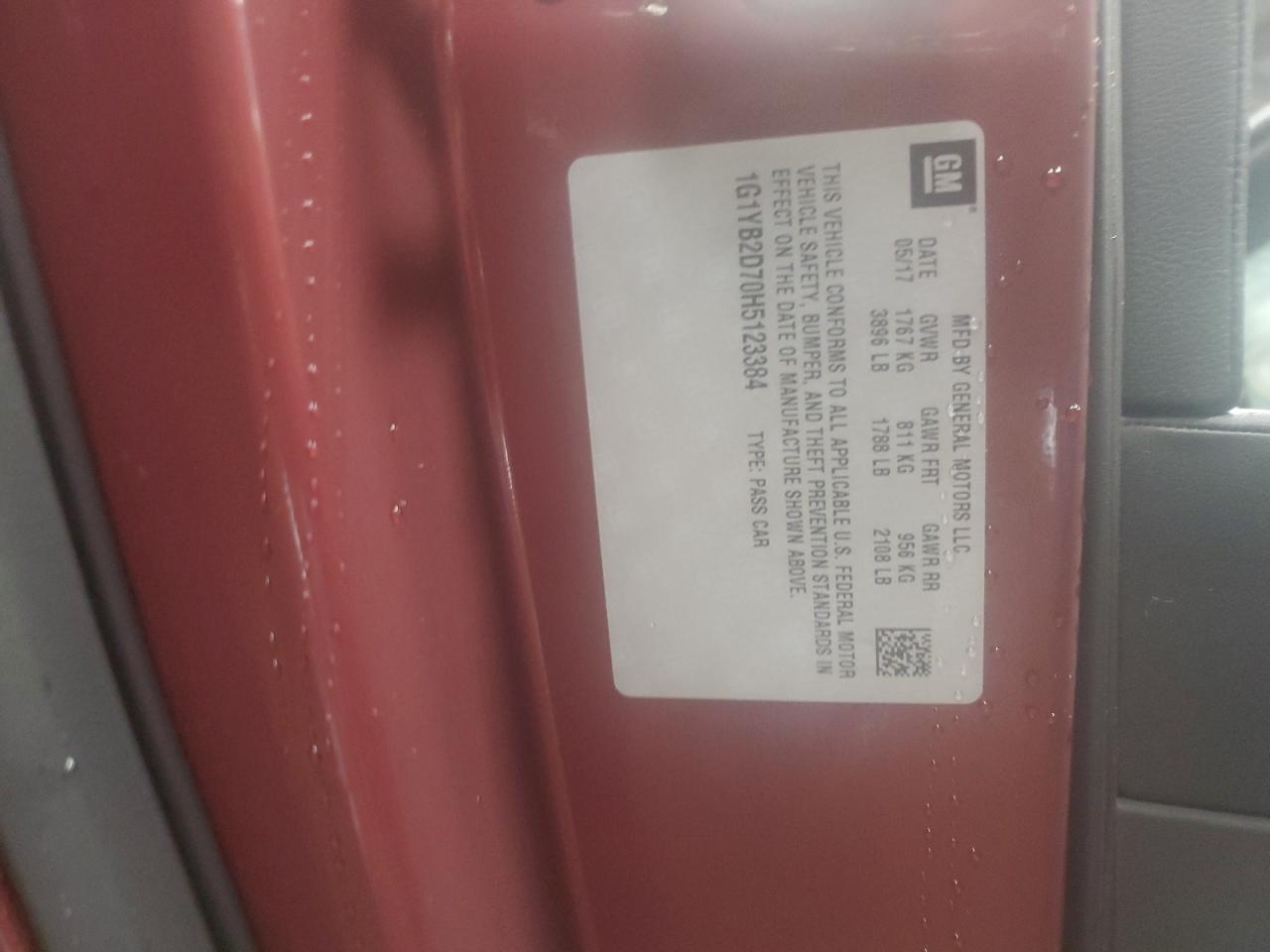 CHEVROLET CORVETTE STINGRAY 1LT