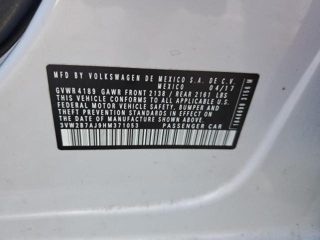 2017 VOLKSWAGEN JETTA S #3305370300