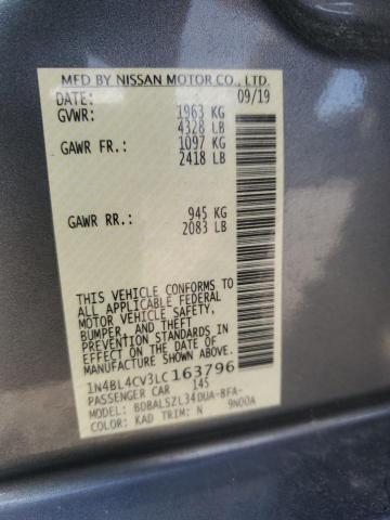 2020 NISSAN ALTIMA SR #3296326441