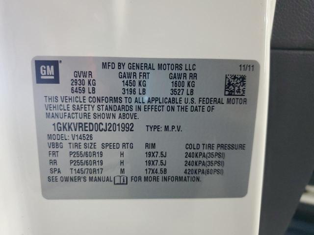 2012 GMC ACADIA SLT #3279586270