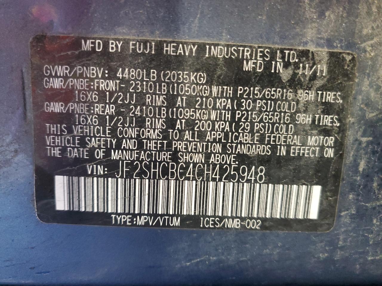 SUBARU FORESTER 2.5X