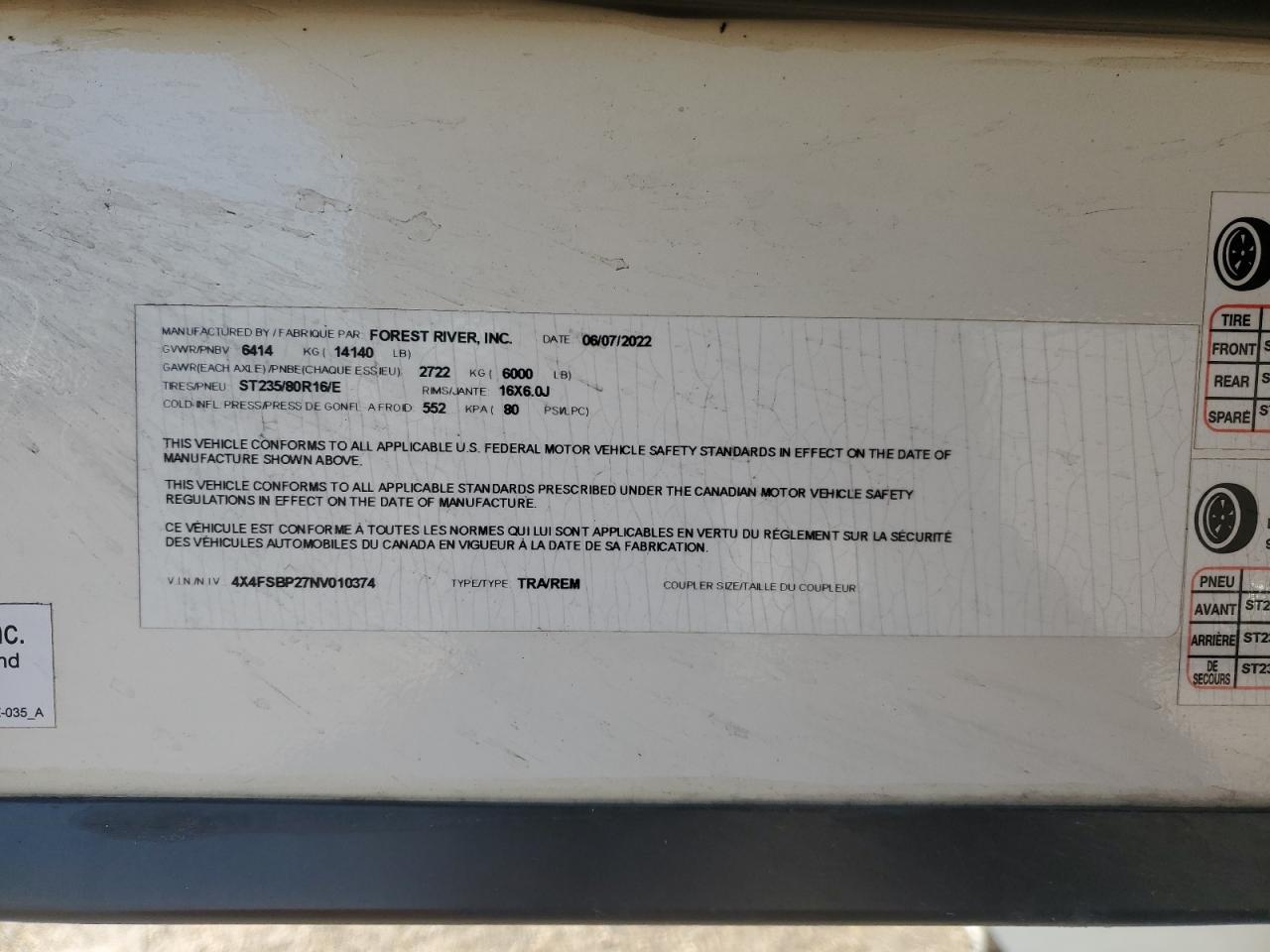 Lot #3284704960 2022 WILDWOOD SALEM