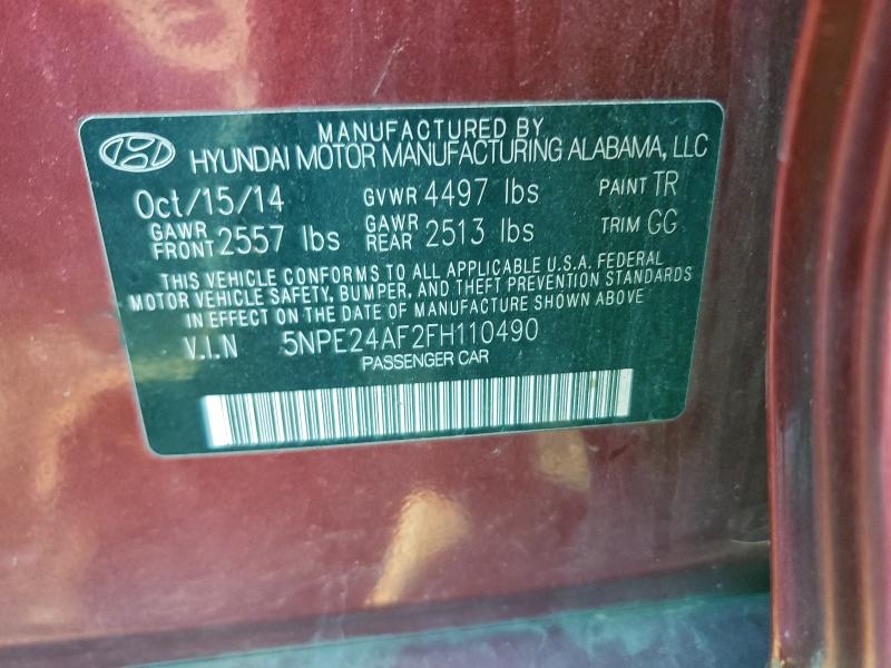 2015 HYUNDAI SONATA SE #3303724492