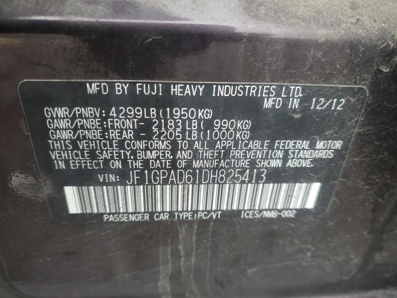 SUBARU IMPREZA PREMIUM