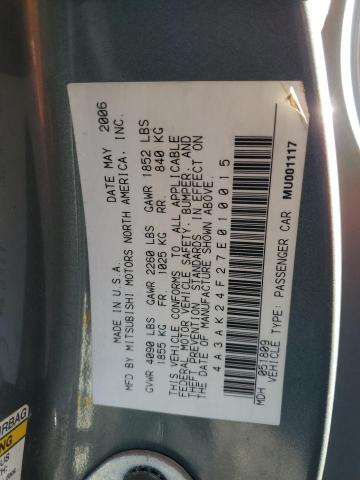 2007 MITSUBISHI ECLIPSE GS #3280719611