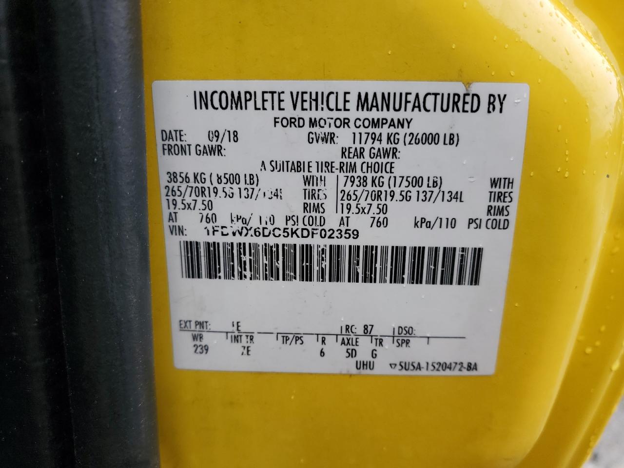 FORD F650 SUPER DUTY