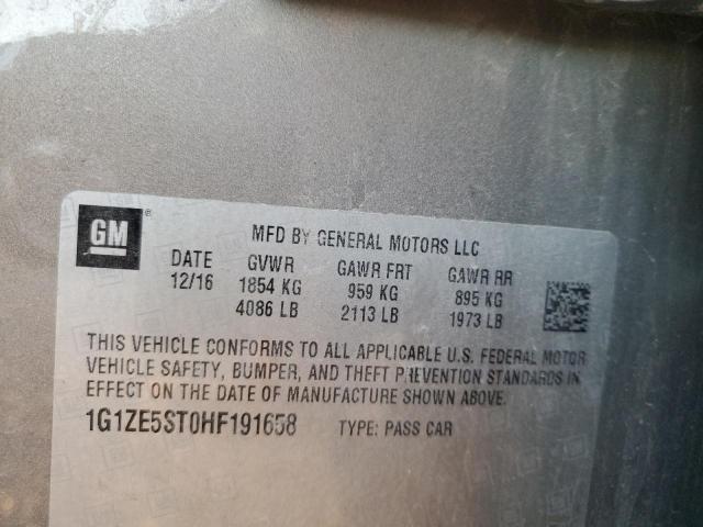 2017 CHEVROLET MALIBU LT #3294388100