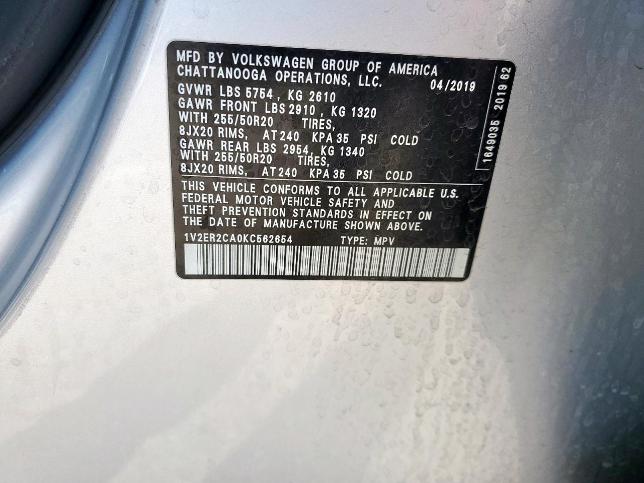 VOLKSWAGEN ATLAS SEL