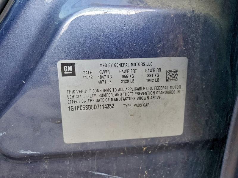 2013 CHEVROLET CRUZE LT #3304023623