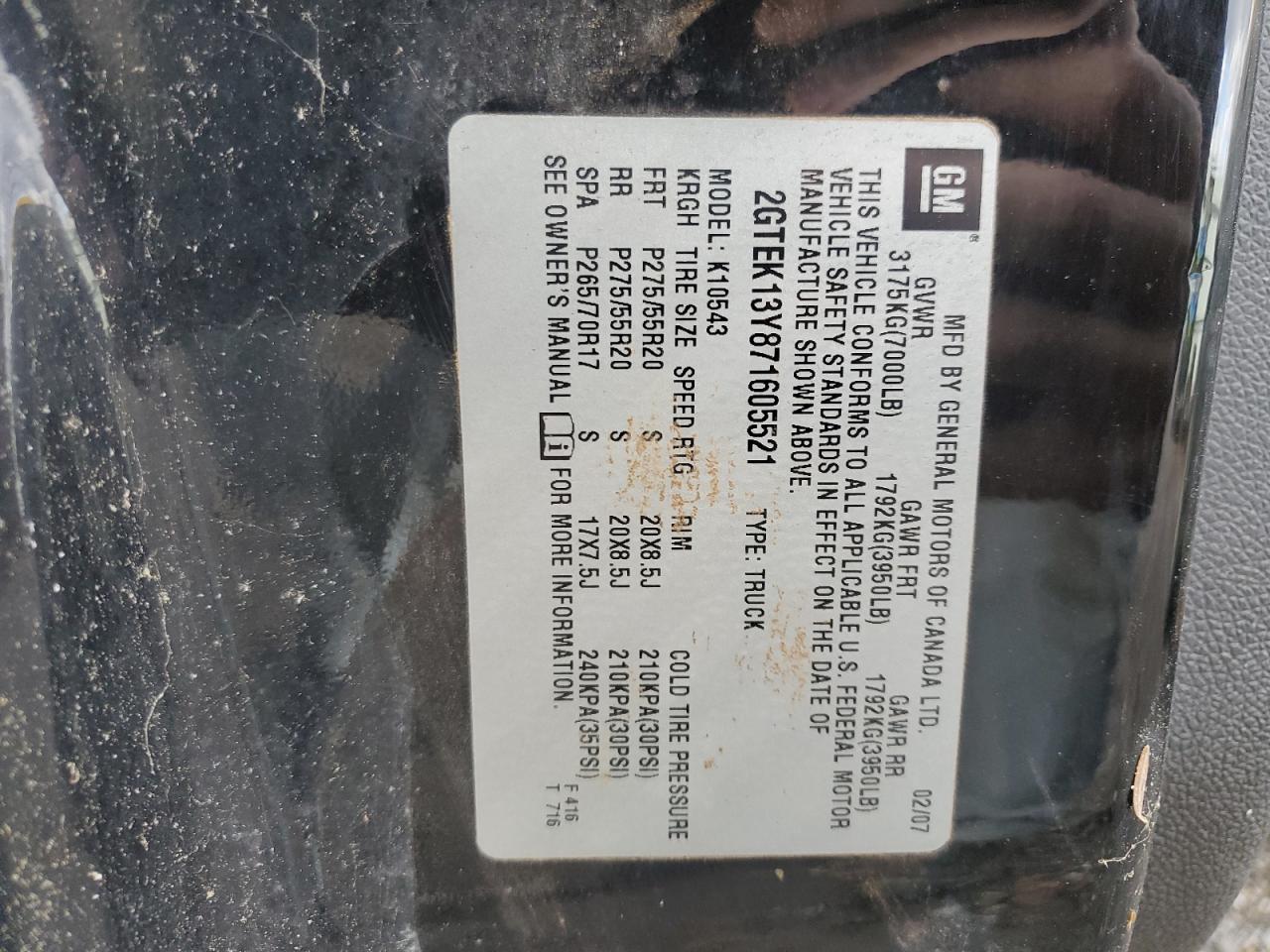 Lot #3280414313 2007 GMC NEW SIERRA