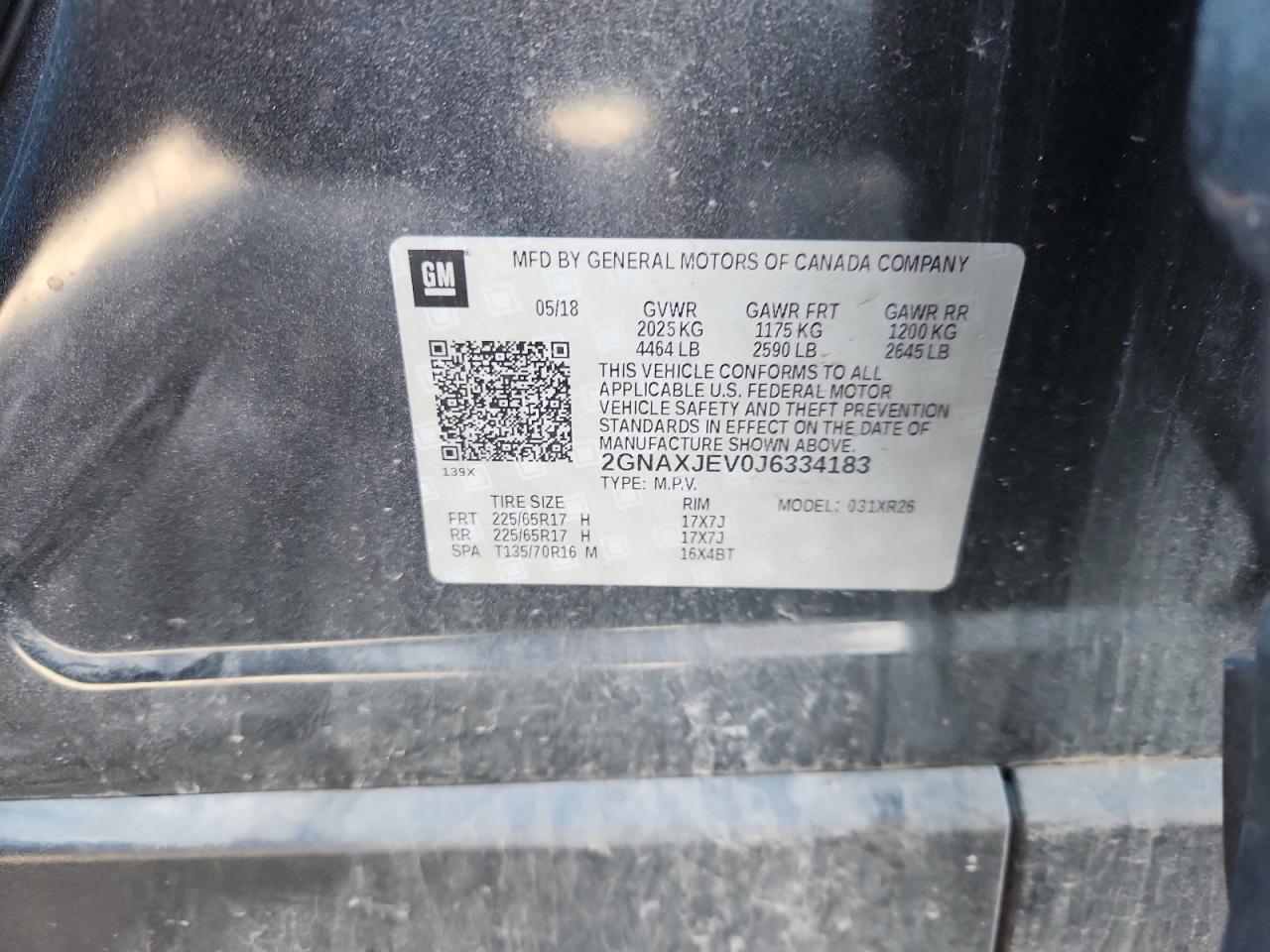 CHEVROLET EQUINOX LT