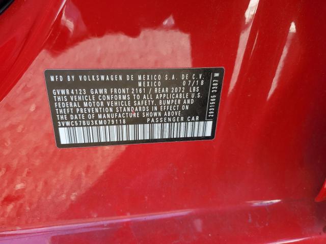 2019 VOLKSWAGEN JETTA S #3287662028