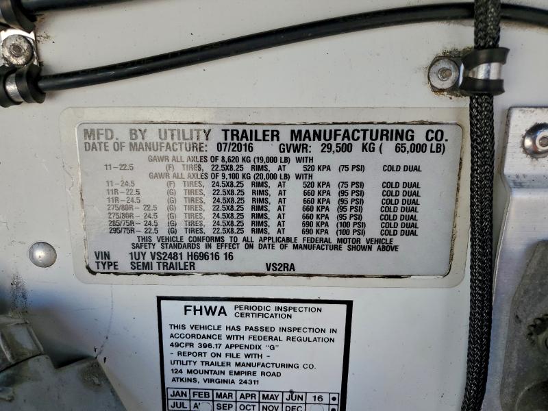 2017 UTILITY VS2RA #3316778416