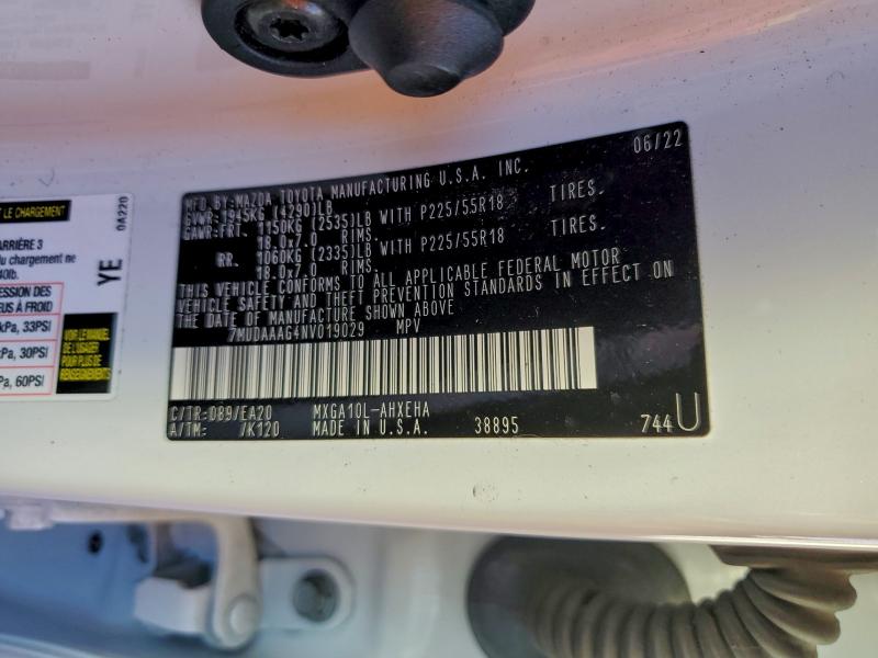 2022 TOYOTA COROLLA CR #3296877846