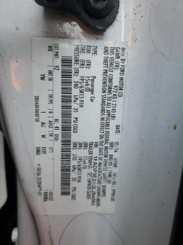 2016 FORD FOCUS S #3287776111