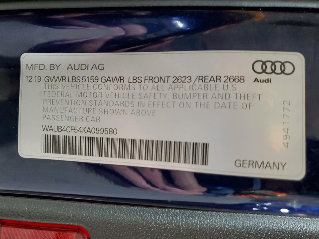 AUDI S5 PREMIUM PLUS