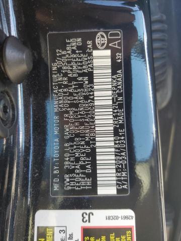 2013 TOYOTA COROLLA BA - 2T1BU4EE2DC974423