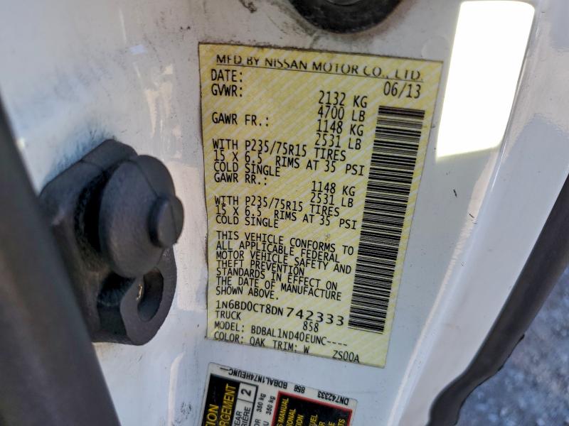 2013 NISSAN FRONTIER S #3304571437