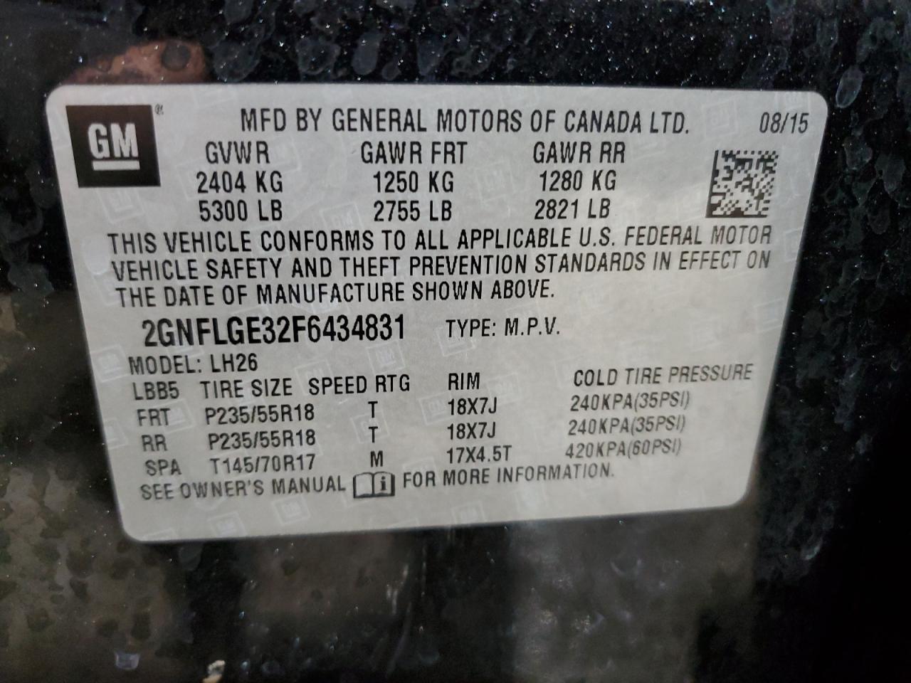 CHEVROLET EQUINOX LT