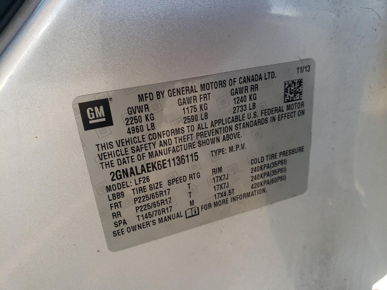 CHEVROLET EQUINOX LS