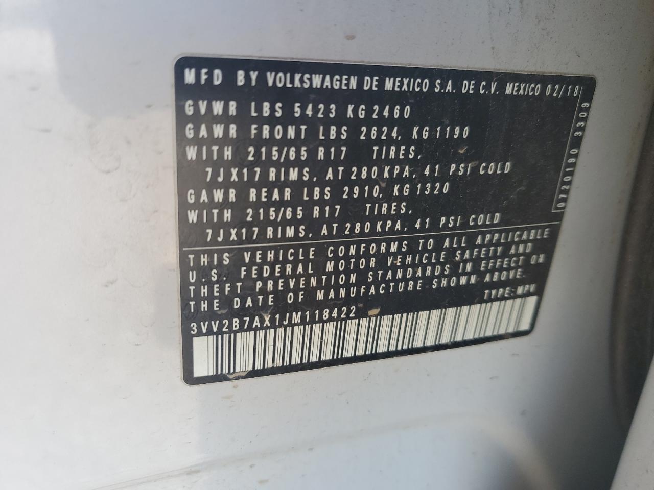 VOLKSWAGEN TIGUAN SE