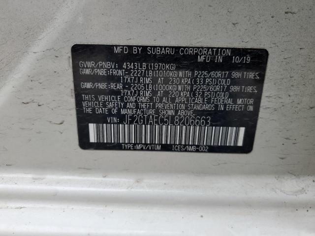 2020 SUBARU CROSSTREK #3296641031