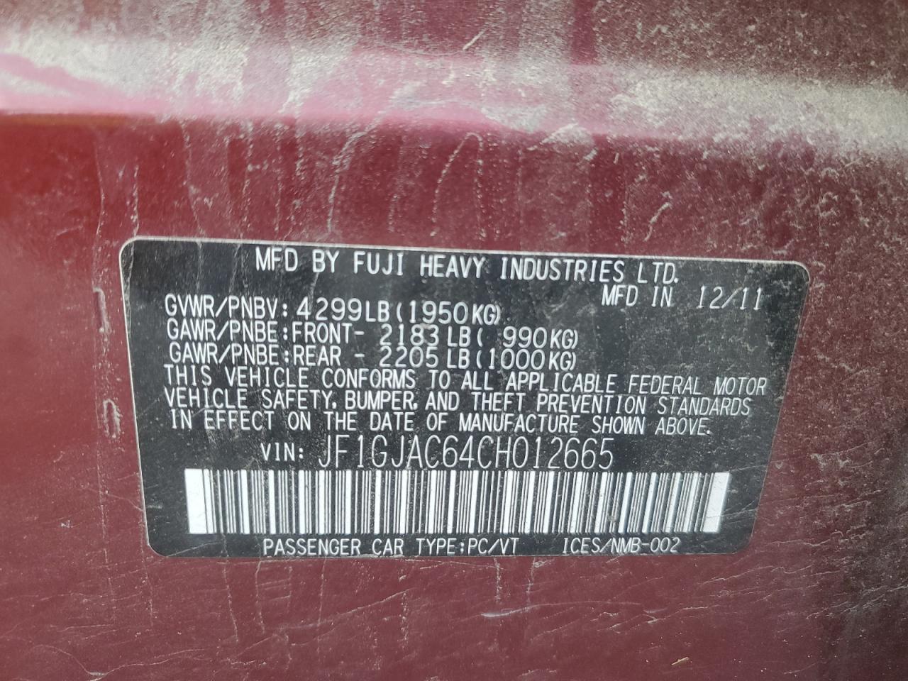 SUBARU IMPREZA PREMIUM