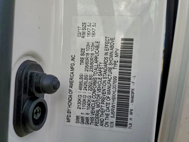 2017 HONDA CR-V TOURI #3302021096