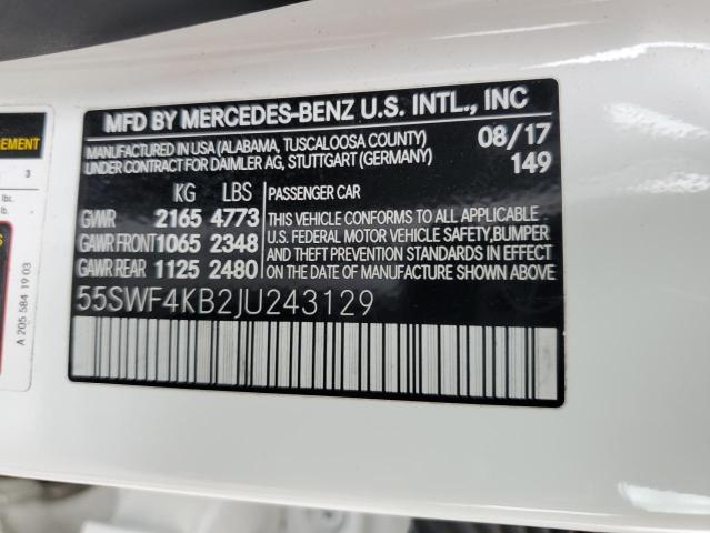 2018 MERCEDES-BENZ C 300 4MAT #3301609667