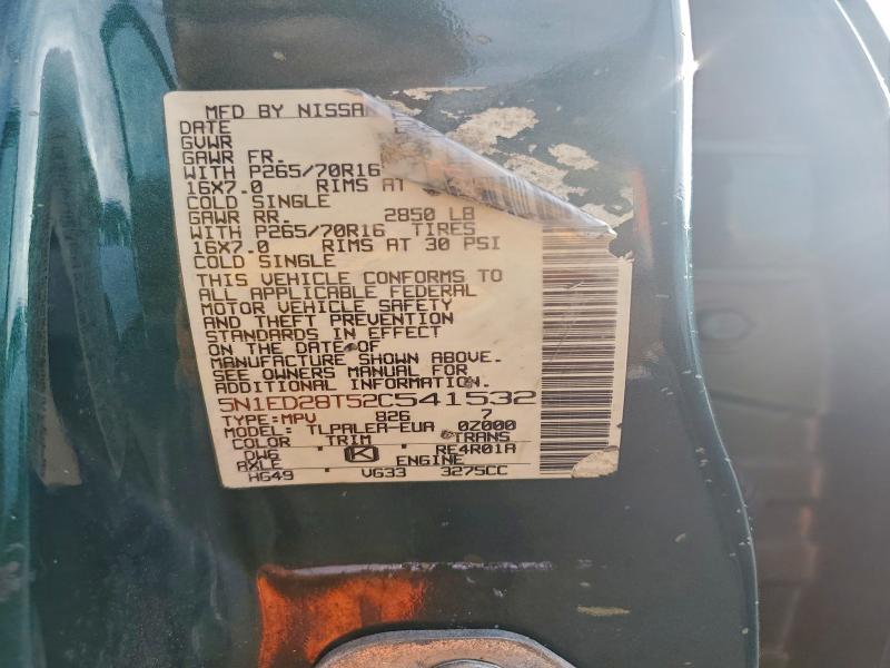 2002 NISSAN XTERRA XE #3304609441