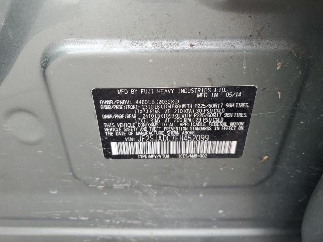 2015 SUBARU FORESTER 2 JF2SJADC7FH452099