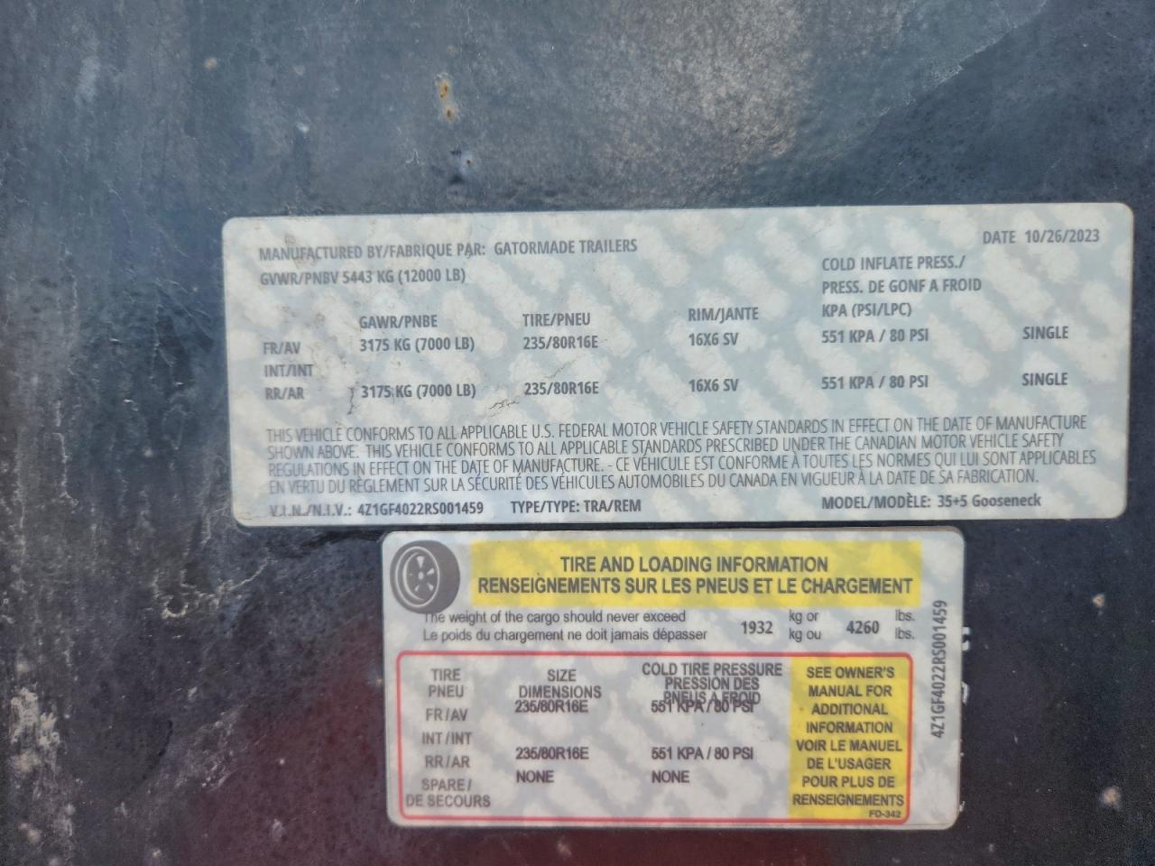 Lot #3301650631 2024 GATORMADE UNKNOWN