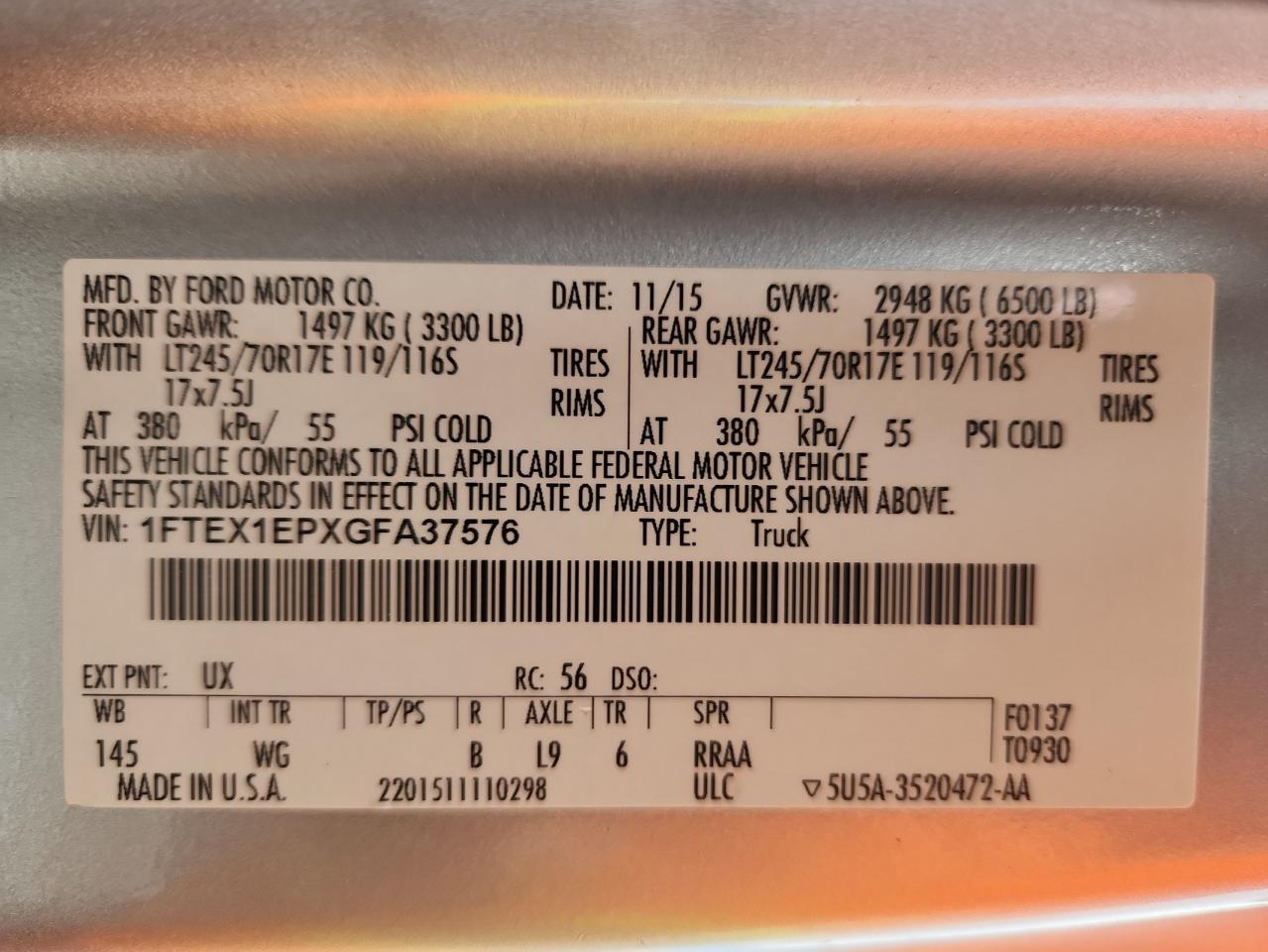 FORD F-150 SUPER CAB