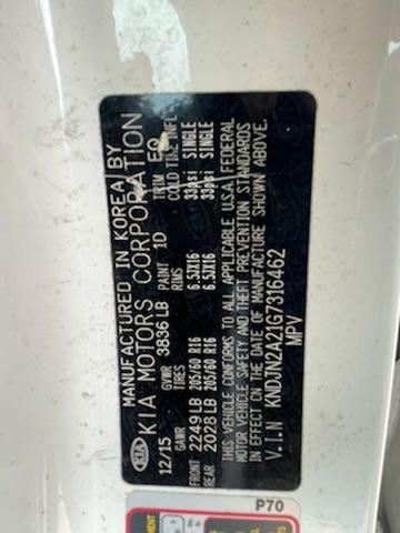 2016 KIA SOUL KNDJN2A21G7316462