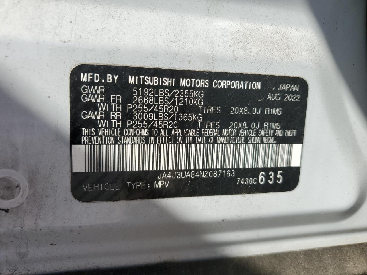 MITSUBISHI OUTLANDER SE