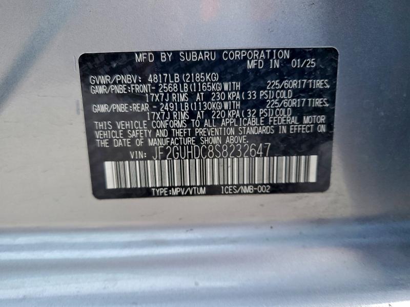 2025 SUBARU CROSSTREK #3302891908