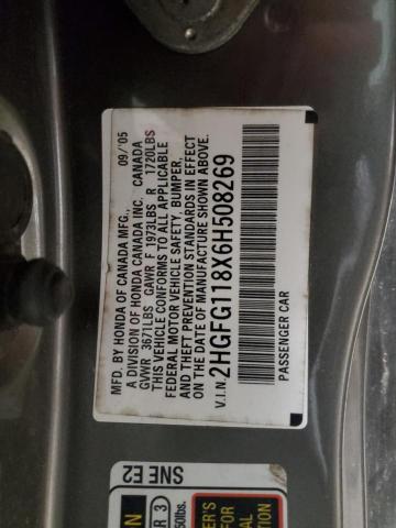 2006 HONDA CIVIC EX #3293418055