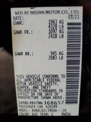 2021 NISSAN ALTIMA S #3303742445