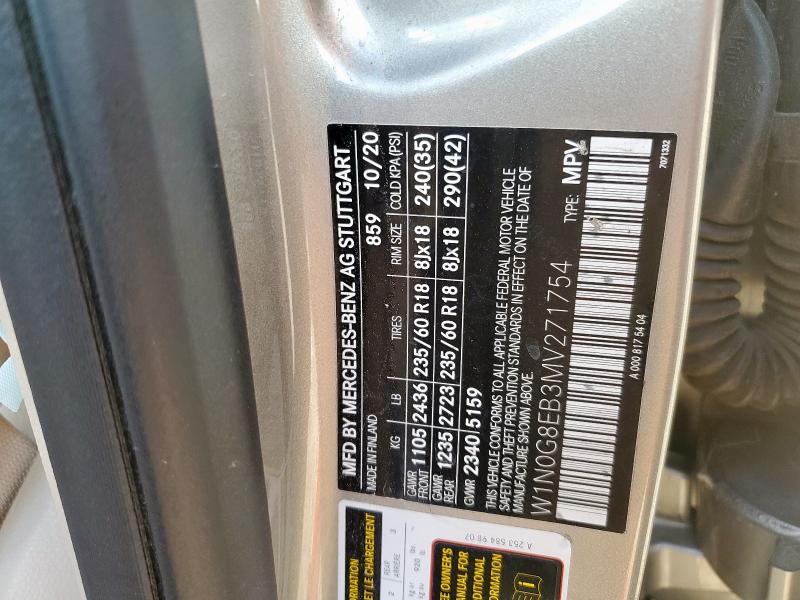 2021 MERCEDES-BENZ GLC 300 4M W1N0G8EB3MV271754