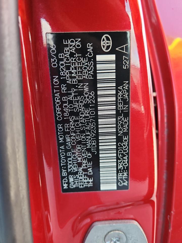 Lot #3291174971 2007 TOYOTA YARIS