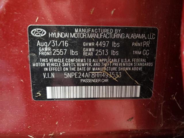 2017 HYUNDAI SONATA SE - 5NPE24AF8HH493533