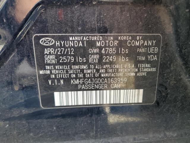 2012 HYUNDAI AZERA GLS - KMHFG4JG0CA163959