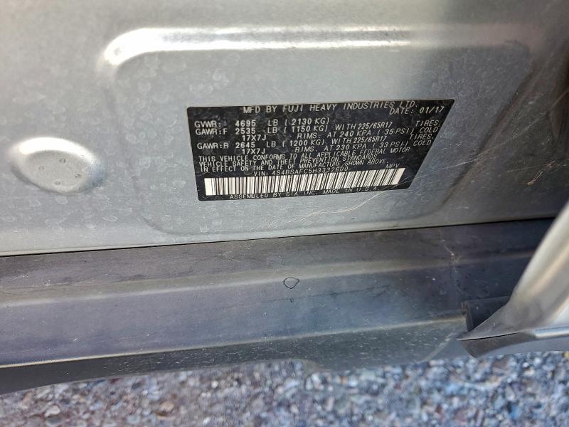 2017 SUBARU OUTBACK 2. #3304097501