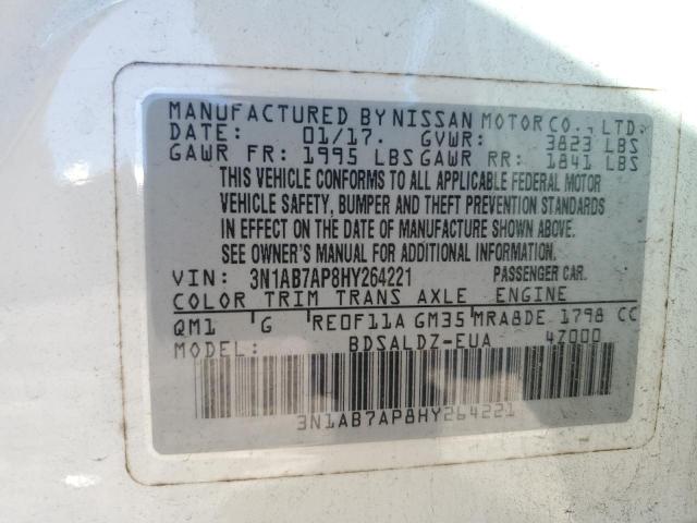 2017 NISSAN SENTRA S #3294517500