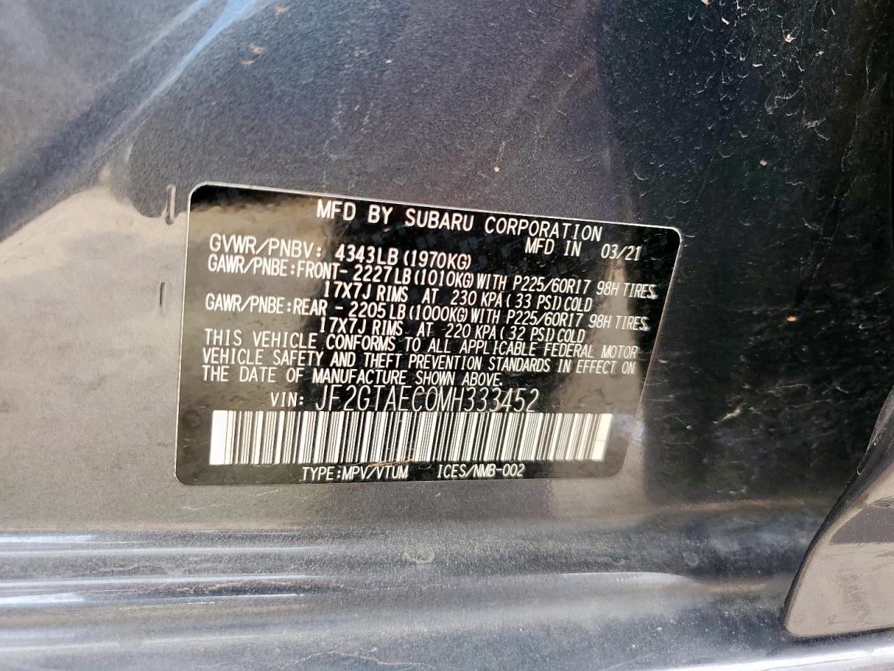 SUBARU CROSSTREK PREMIUM