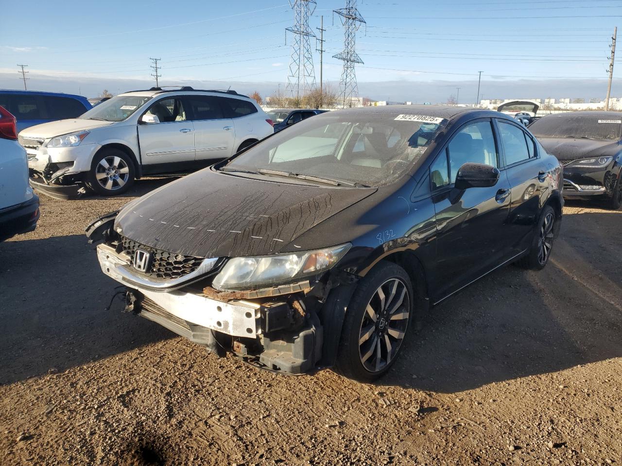 Lot #3291340133 2014 HONDA CIVIC EXL