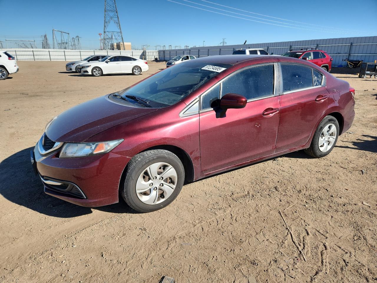 Lot #3312872208 2015 HONDA CIVIC LX