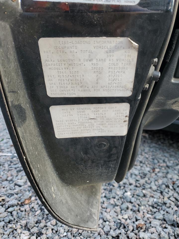 1g1yy22p8r5112040 1G1YY22P8R5112040 1994 Chevrolet Corvette