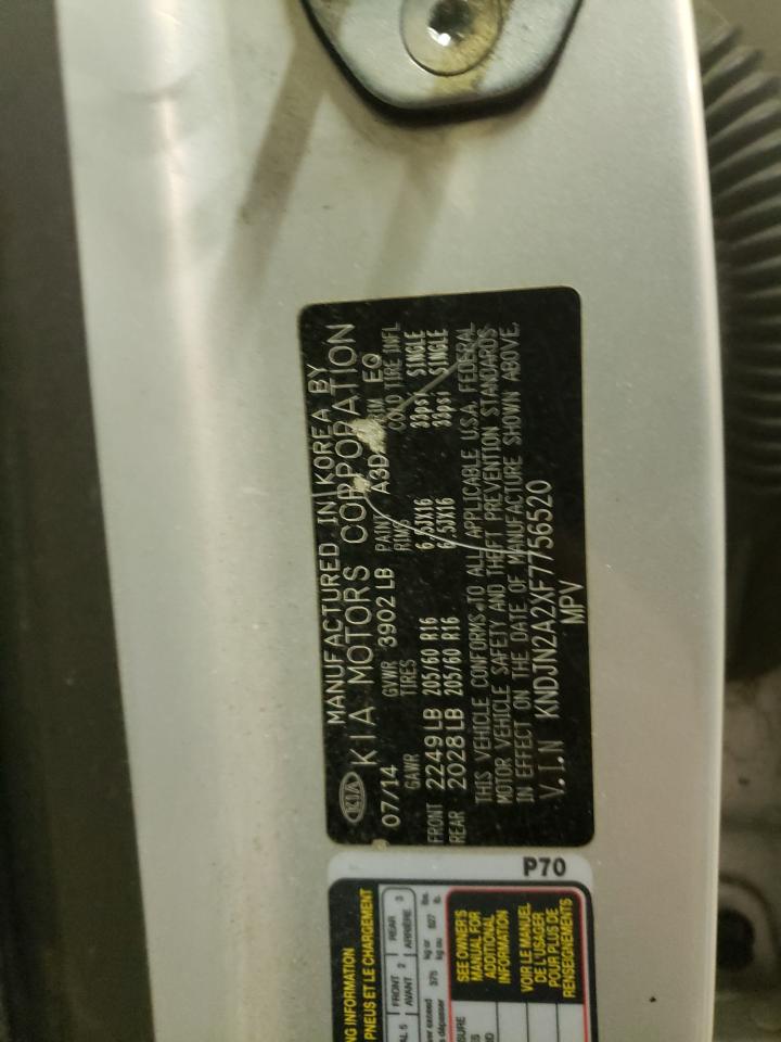 KNDJN2A2XF7756520 2015 Kia Soul