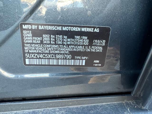 5UXZV4C5XCL989790 2012 BMW X5, photo no. 10